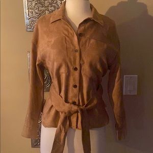 NWT Banana Republic Vegan Suede Top/Jacket XS